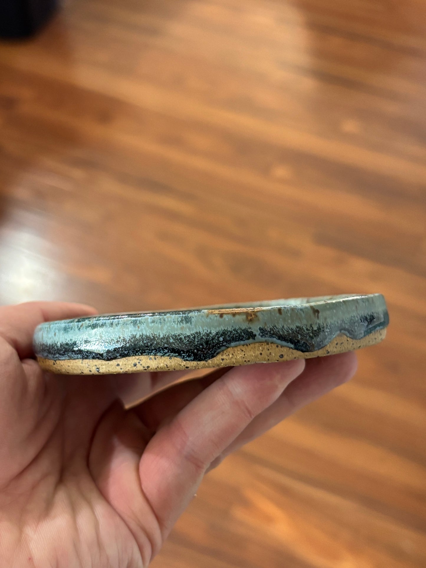 Thing Dish/Spoon Rest - Steel Blue Patterned