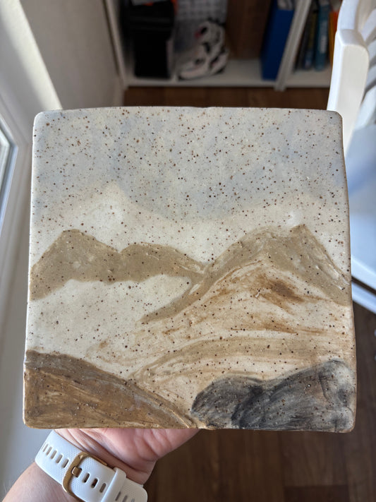 Neutral Mountains Hot Plate/ Pot Holder