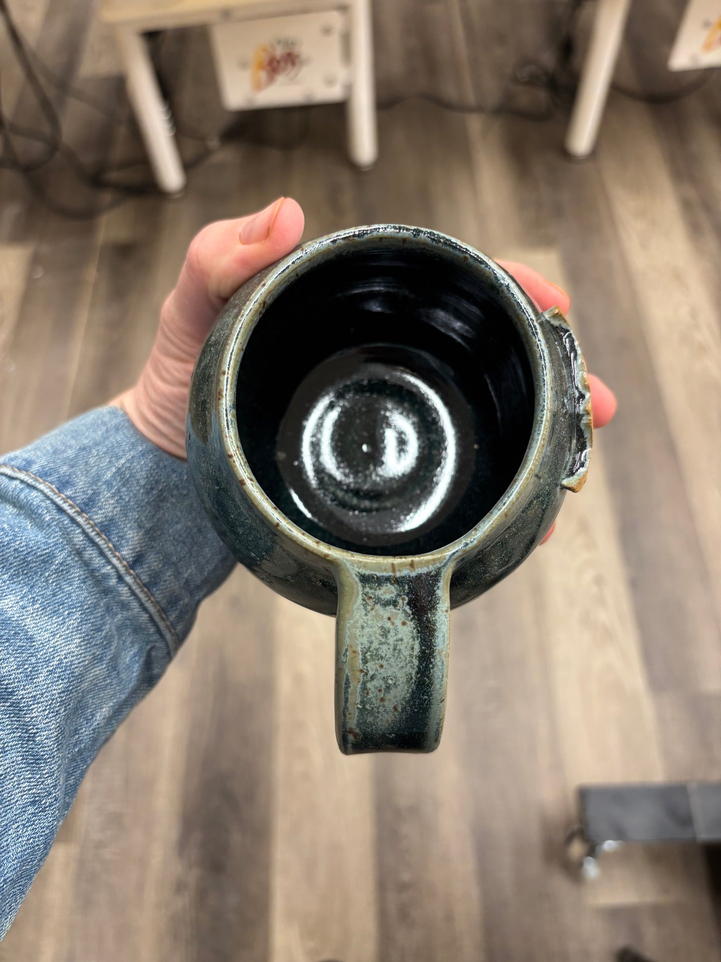 “Bessie” Highland Cow Mug - Steel Blue