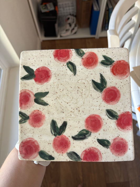 Floral Chicken Hot Plate/Pot Holder