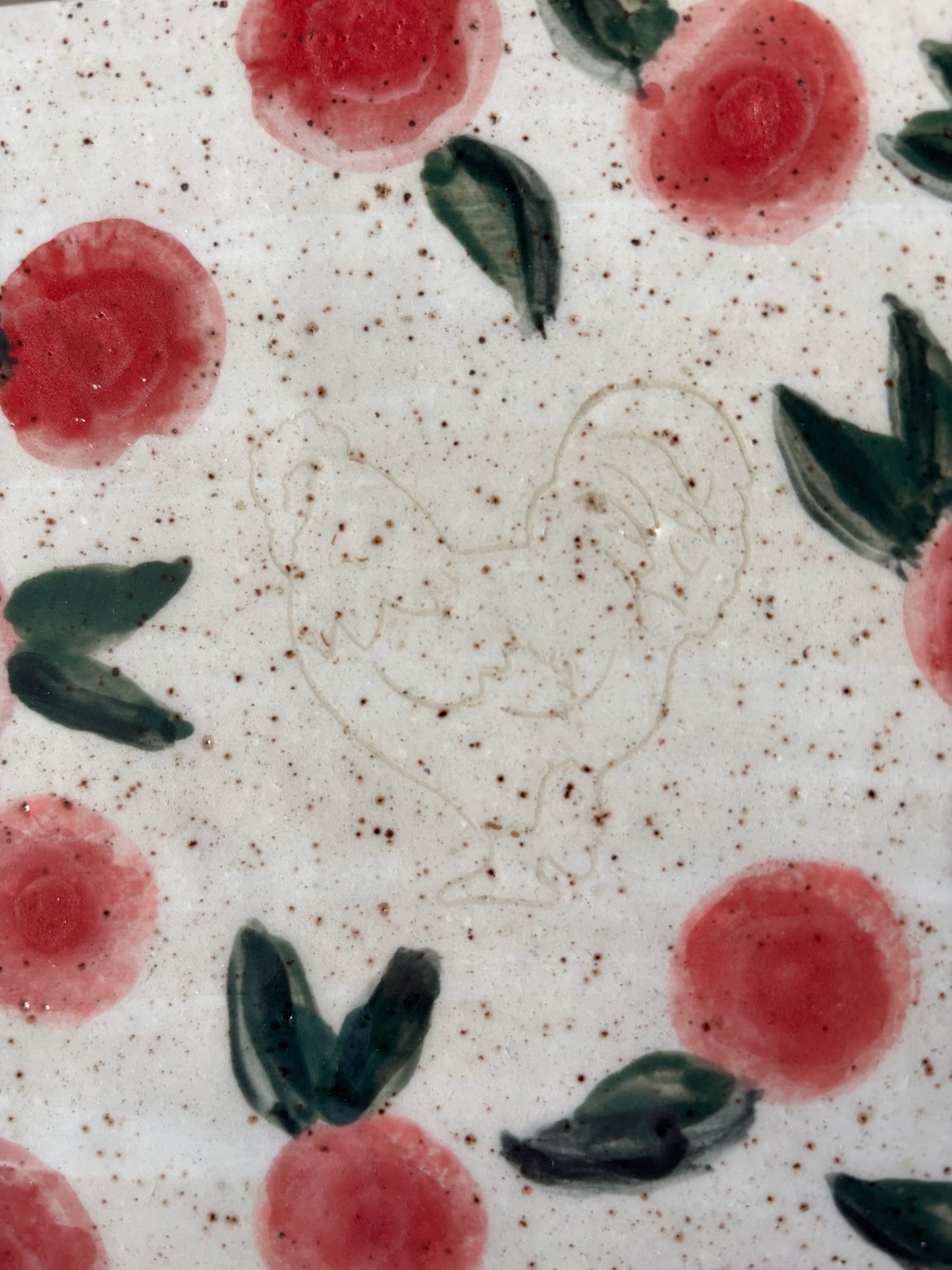 Floral Chicken Hot Plate/Pot Holder