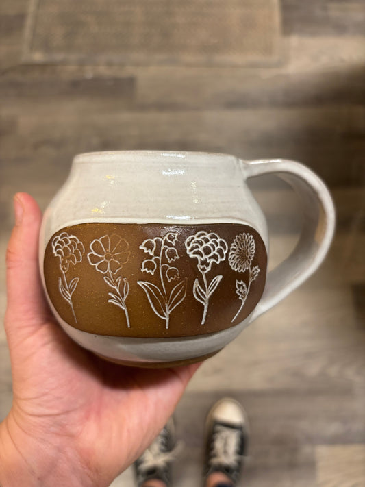 PRE-ORDER: Custom Flower/ Birth Flower Mug