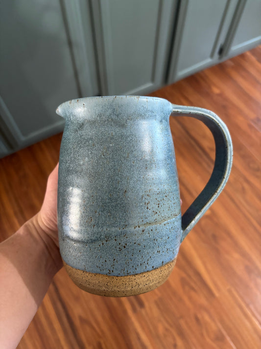 Farmhouse Pitcher - Steel Blue