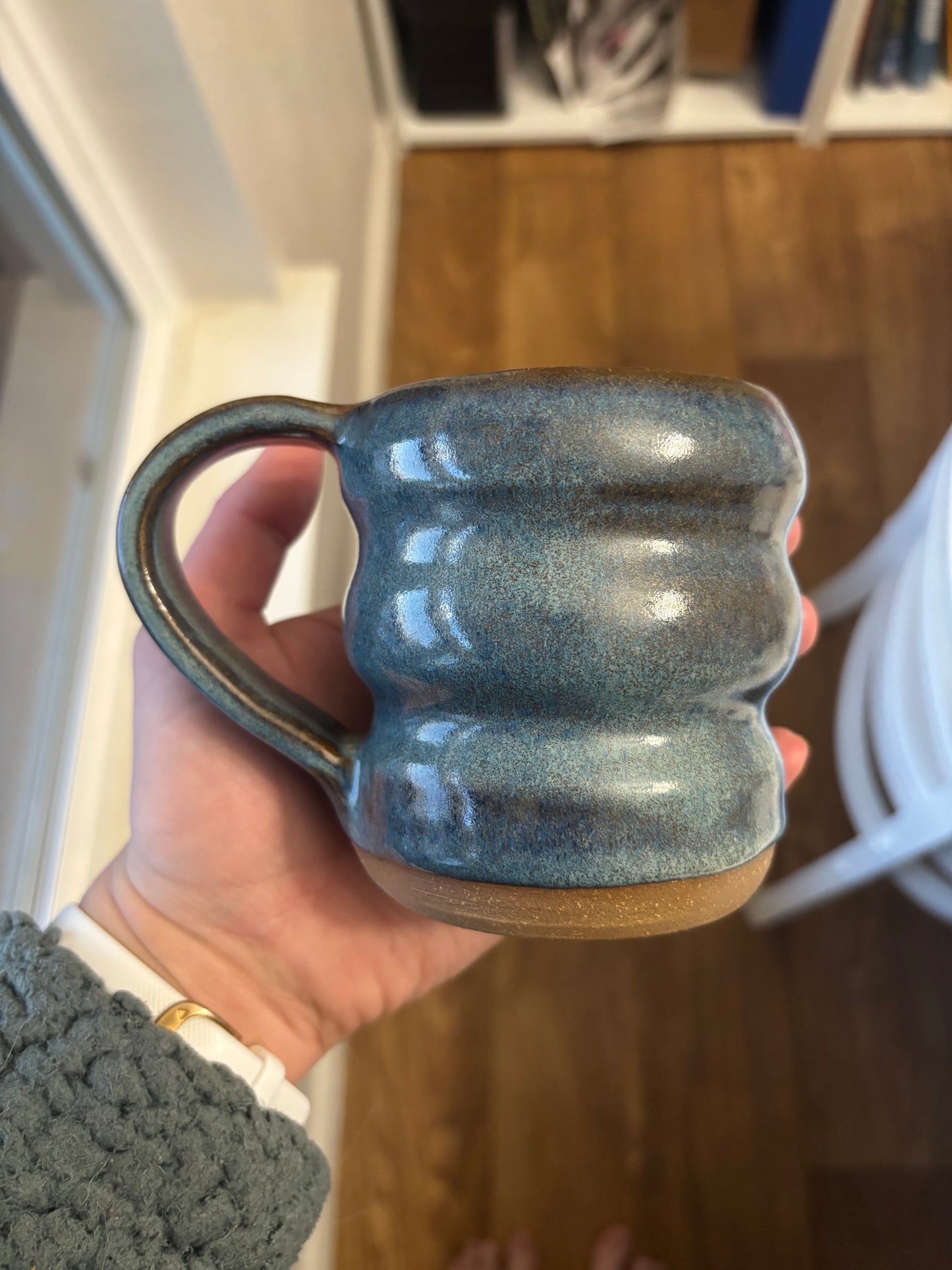 “Sapphire” Azure Bubble Mug