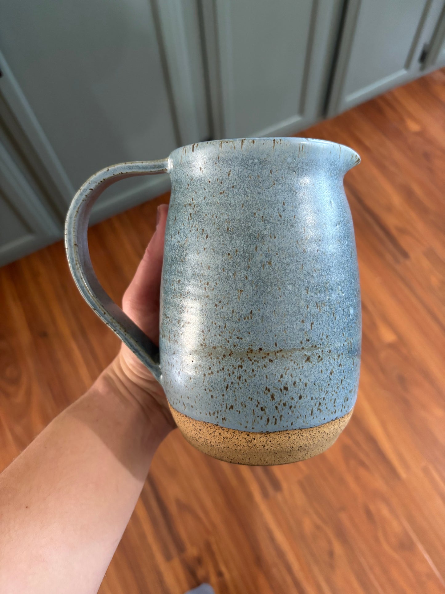 Farmhouse Pitcher - Steel Blue