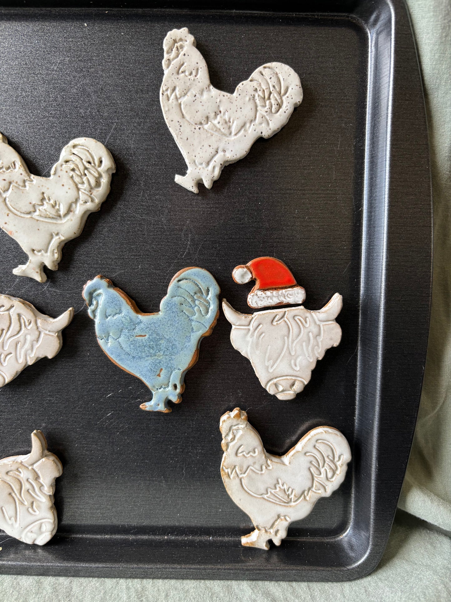 Animal Magnets - Highland Cow/Chicken/Whale Tail