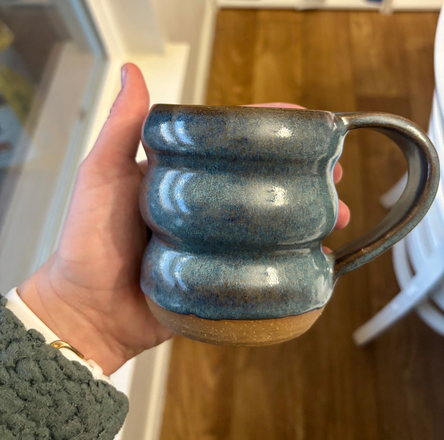 “Sapphire” Azure Bubble Mug