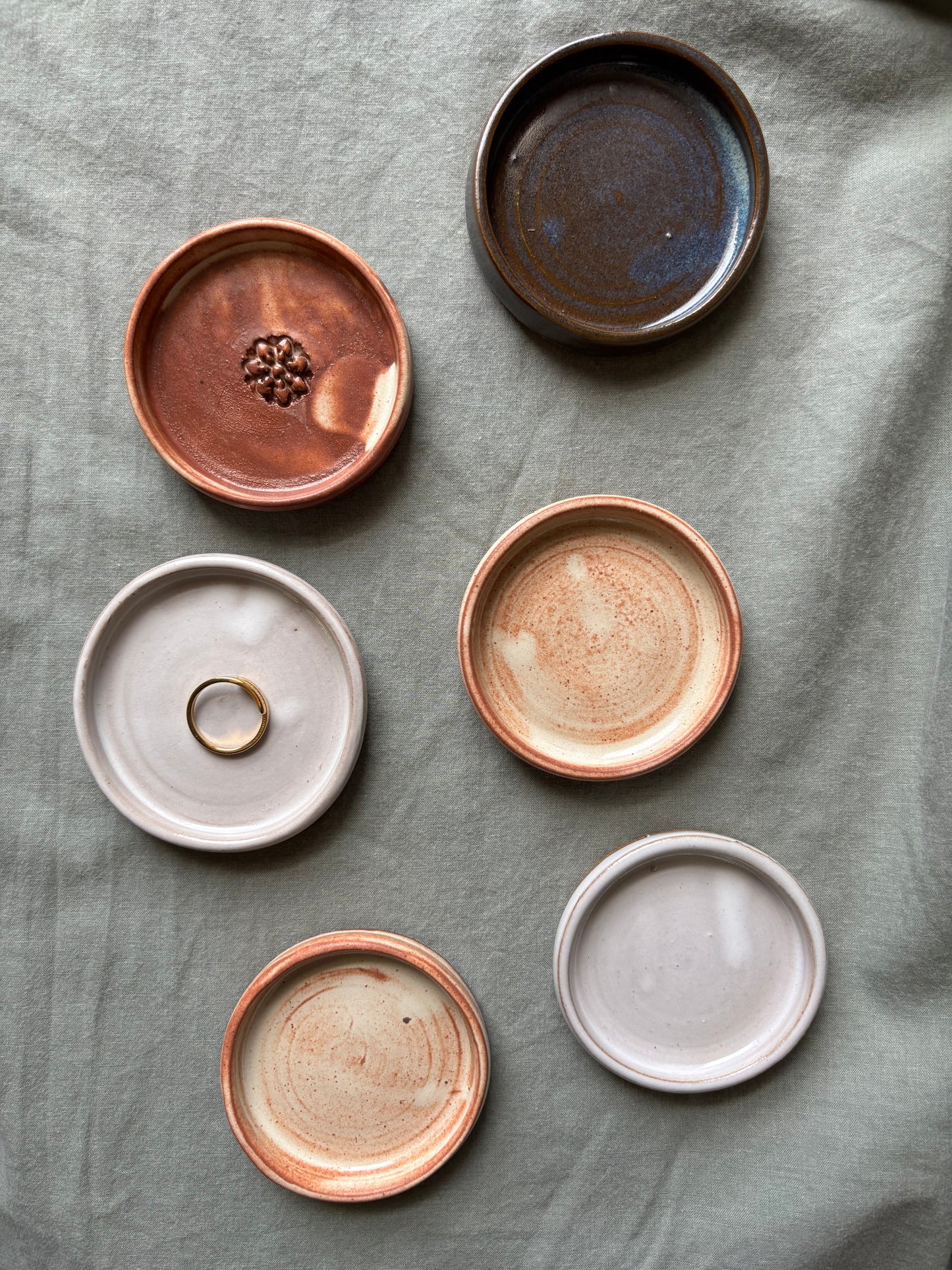 Small Ring/Thing/Tea Bag Dishes - Rustic